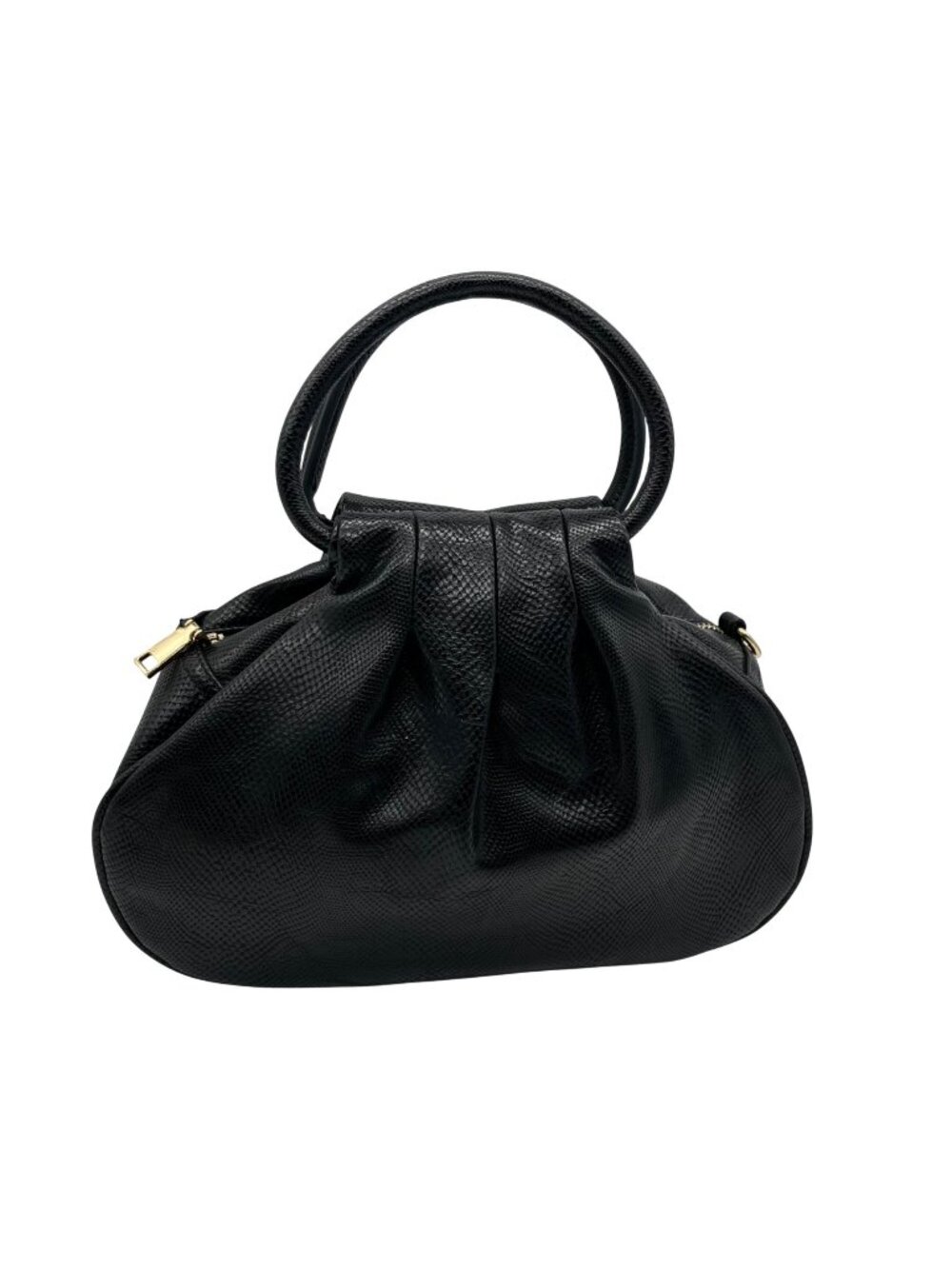 Urban Expressions Black Faux Leather Tote Bag